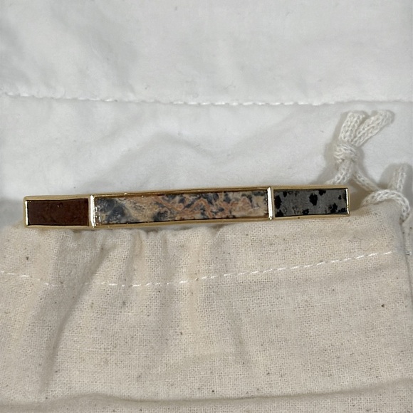 J. Crew mixed semiprecious stone hinge Bracelet NWOT - Picture 4 of 5